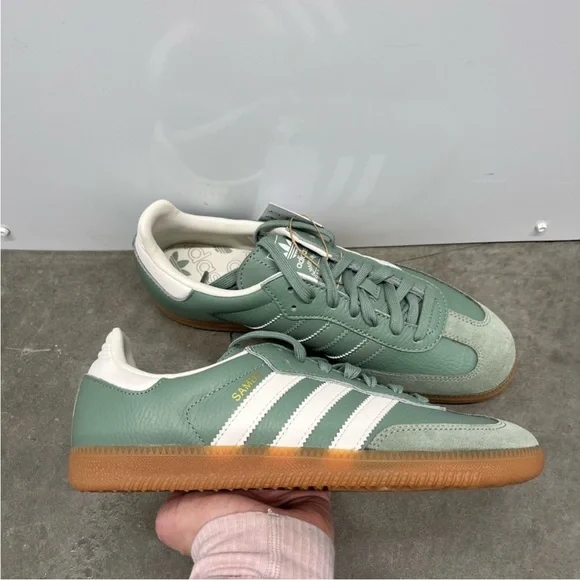 adidas Samba OG Silver Green Gum - Picture 8 of 10
